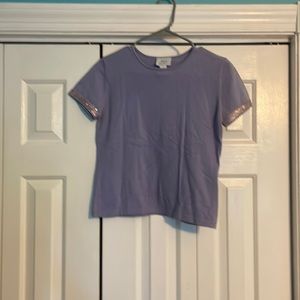 Ann Taylor Loft light purple women’s tee shirt, size small.